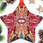 Marbled Butterfly Ornament (Star) Front