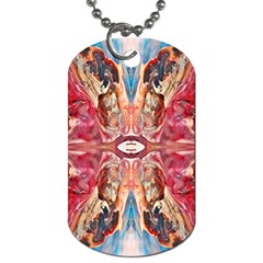 Marbled Butterfly Dog Tag (one Side) by kaleidomarblingart