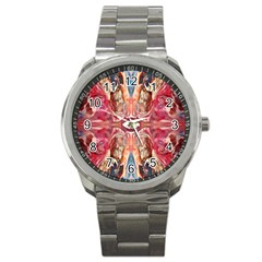 Marbled Butterfly Sport Metal Watch