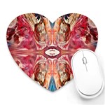 Marbled Butterfly Heart Mousepads Front