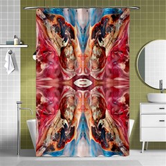 Marbled Butterfly Shower Curtain 48  X 72  (small)  by kaleidomarblingart