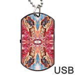 Marbled Butterfly Dog Tag USB Flash (One Side) Front