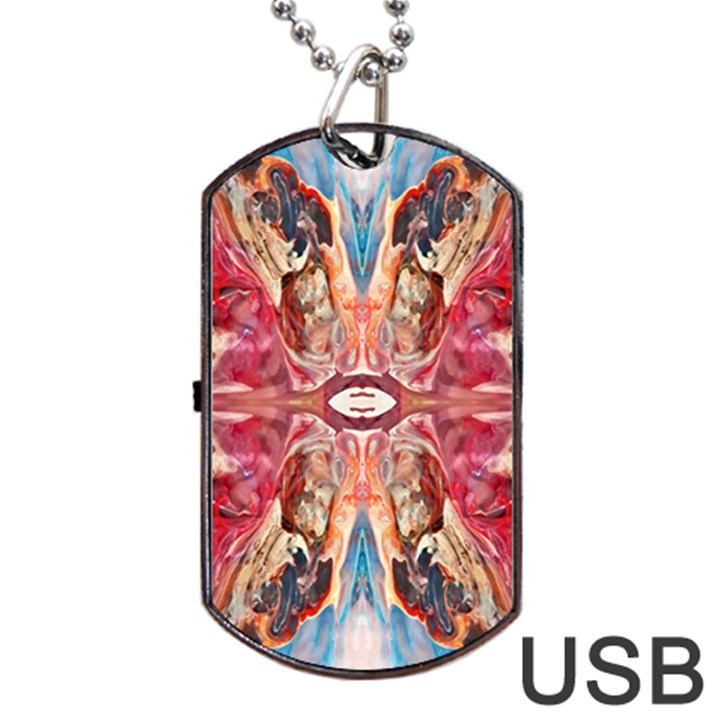 Marbled Butterfly Dog Tag USB Flash (One Side)