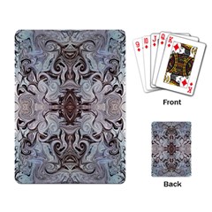 Turquoise Black Arabesque Repeats Playing Cards Single Design (rectangle) by kaleidomarblingart