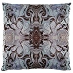 Turquoise Black Arabesque Repeats Standard Flano Cushion Case (Two Sides) Front