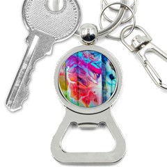 Fluorescent Bottle Opener Key Chain by kaleidomarblingart