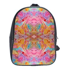 Monsoon Repeats School Bag (large) by kaleidomarblingart