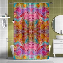 Monsoon Repeats Shower Curtain 48  X 72  (small)  by kaleidomarblingart