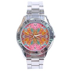 Monsoon Repeats Stainless Steel Analogue Watch by kaleidomarblingart