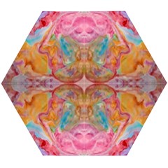 Monsoon Repeats Wooden Puzzle Hexagon by kaleidomarblingart