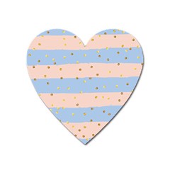 Summer Golden Love Heart Magnet