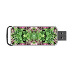 Burgundy Repeats  Portable Usb Flash (one Side) by kaleidomarblingart