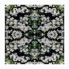 White Bush Repeats Medium Glasses Cloth by kaleidomarblingart