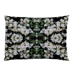 White Bush Repeats Pillow Case by kaleidomarblingart