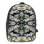 White Bush Repeats School Bag (Large) Front