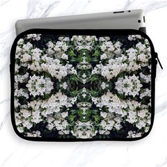 White Bush Repeats Apple Ipad 2/3/4 Zipper Cases by kaleidomarblingart