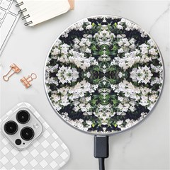 White Bush Repeats Wireless Charger by kaleidomarblingart