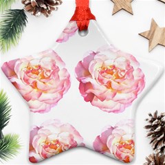 Roses Repeats I Ornament (star) by kaleidomarblingart