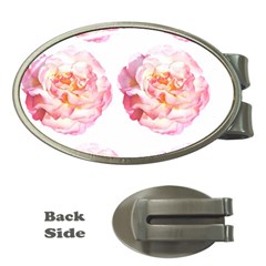 Roses Repeats I Money Clips (oval)  by kaleidomarblingart