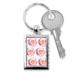 Roses Repeats I Key Chain (rectangle) by kaleidomarblingart