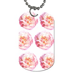 Roses Repeats I Dog Tag (one Side) by kaleidomarblingart