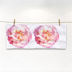 Roses Repeats I Hand Towel by kaleidomarblingart