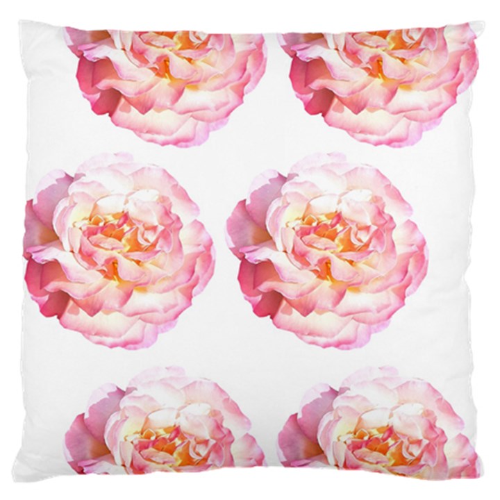 Roses Repeats I Large Flano Cushion Case (Two Sides)