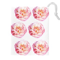 Roses Repeats I Drawstring Pouch (5xl) by kaleidomarblingart