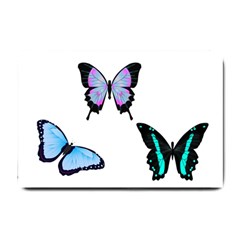 3 Butterflies Small Doormat  by SomethingForEveryone