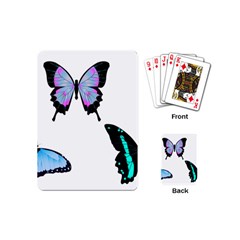 3 Butterflies Playing Cards Single Design (mini) by SomethingForEveryone