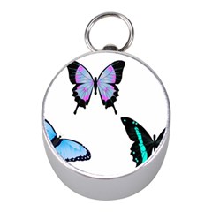 3 Butterflies Mini Silver Compasses by SomethingForEveryone