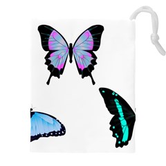 3 Butterflies Drawstring Pouch (4xl) by SomethingForEveryone