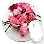 Scattered roses Round Mousepads Front