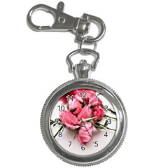 Scattered Roses Key Chain Watches by kaleidomarblingart