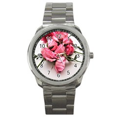 Scattered Roses Sport Metal Watch