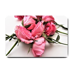 Scattered roses Small Doormat 