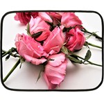 Scattered roses Double Sided Fleece Blanket (Mini)  35 x27  Blanket Front