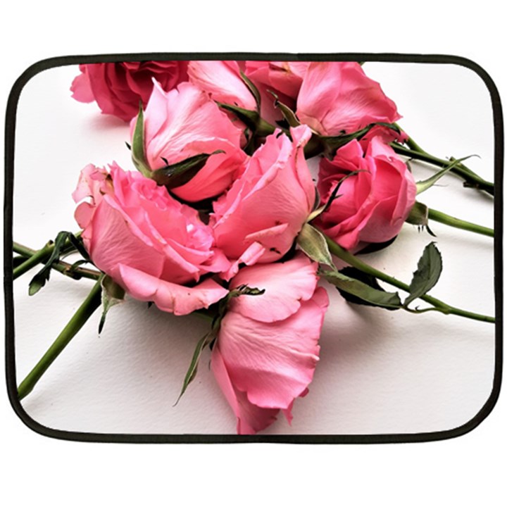 Scattered roses Double Sided Fleece Blanket (Mini) 