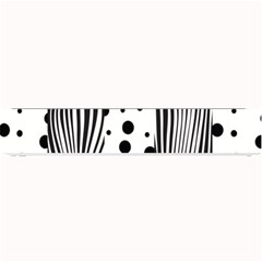 Stripes Black White Pattern Small Bar Mats by designsbymallika