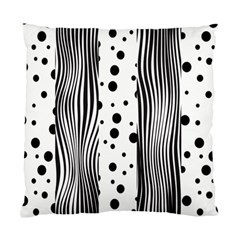 Stripes Black White Pattern Standard Cushion Case (two Sides) by designsbymallika