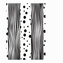 Stripes Black White Pattern Small Garden Flag (two Sides) by designsbymallika