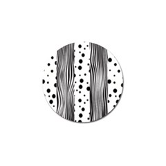 Stripes Black White Pattern Golf Ball Marker (10 Pack) by designsbymallika