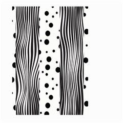 Stripes Black White Pattern Large Garden Flag (two Sides) by designsbymallika