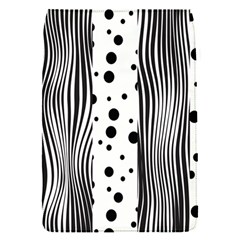 Stripes Black White Pattern Removable Flap Cover (s) by designsbymallika