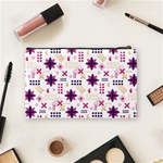 Minimal Floral Pattern Cosmetic Bag (Medium) Back