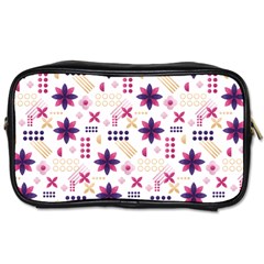 Minimal Floral Pattern Toiletries Bag (two Sides) by designsbymallika