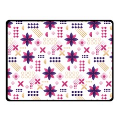 Minimal Floral Pattern Fleece Blanket (small) by designsbymallika