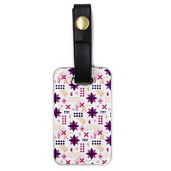 Minimal Floral Pattern Luggage Tag (one Side) by designsbymallika