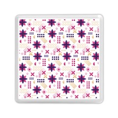 Minimal Floral Pattern Memory Card Reader (square) by designsbymallika