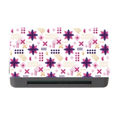 Minimal Floral Pattern Memory Card Reader With Cf by designsbymallika